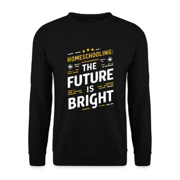 Homeschool Mom Dad Family Life Community Journey - Unisex Sweatshirt - black - Front - Alina (178cm) & Michal (187cm)