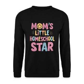 Homeschool Mom Dad Family Life Community Journey - Unisex Sweatshirt - black - Front - Alina (178cm) & Michal (187cm)