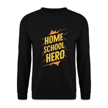 Homeschool Mom Dad Family Life Community Journey - Unisex Sweatshirt - black - Front - Alina (178cm) & Michal (187cm)