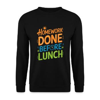 École-maison Maman Papa Vie de famille Parcours communautaire - Sweat-shirt Unisexe - noir - Devant - Alina (178cm) & Michal (187cm)