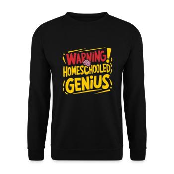 Homeschool Mom Dad Family Life Community Journey - Unisex Sweatshirt - black - Front - Alina (178cm) & Michal (187cm)