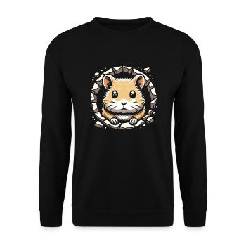 Design américain Pika Lover pour Pika - Sweat-shirt Unisexe - noir - Devant - Alina (178cm) & Michal (187cm)