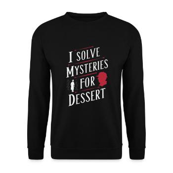 Meurtre Mystère Tenue De Dîner, Fête, Scène De Crime - Sweat-shirt Unisexe - noir - Devant - Alina (178cm) & Michal (187cm)