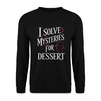 Meurtre Mystère Tenue De Dîner, Fête, Scène De Crime - Sweat-shirt Unisexe - noir - Devant - Alina (178cm) & Michal (187cm)