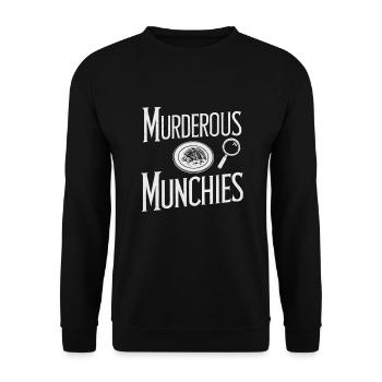 Meurtre Mystère Tenue De Dîner, Fête, Scène De Crime - Sweat-shirt Unisexe - noir - Devant - Alina (178cm) & Michal (187cm)