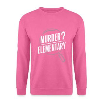 Meurtre Mystère Tenue De Dîner, Fête, Scène De Crime - Sweat-shirt Unisexe - rose - Devant
