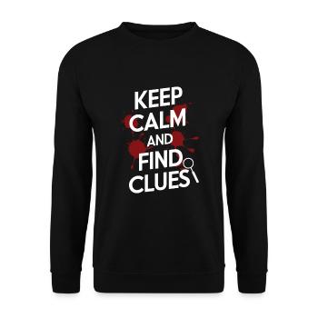 Murder Mystery Dinner Outfit, Party, Crime Scene - Unisex Sweatshirt - black - Front - Alina (178cm) & Michal (187cm)