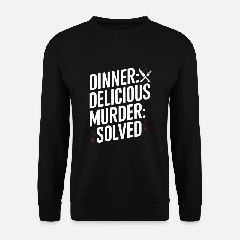 Krimi-dinner-outfit, Party, Tatort - Unisex Pullover - Schwarz