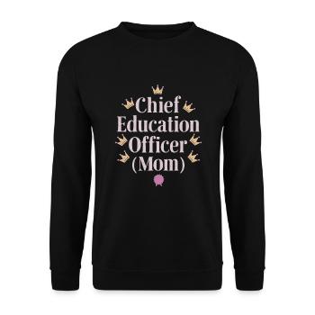 Homeschool Mom Dad Family Life Community Journey - Unisex Pullover - Schwarz - Vorne - Alina (178cm) & Michal (187cm)