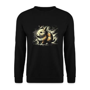 Design américain Pika Lover pour Pika - Sweat-shirt Unisexe - noir - Devant - Alina (178cm) & Michal (187cm)