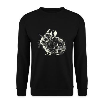 Design américain Pika Lover pour Pika - Sweat-shirt Unisexe - noir - Devant - Alina (178cm) & Michal (187cm)