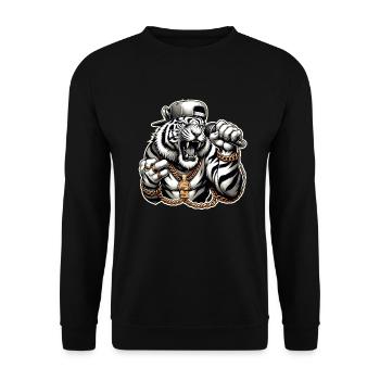 Rap Battles Freestyle Rap Competition Battle Rap - Unisex Sweatshirt - black - Front - Alina (178cm) & Michal (187cm)