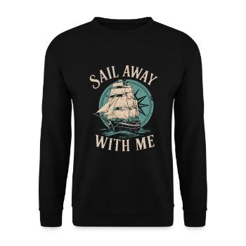 Sailors Sea Shanty Singing Ship Adventures - Unisex Pullover - Schwarz - Vorne - Alina (178cm) & Michal (187cm)