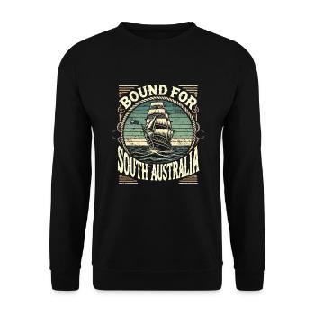 Sailors Sea Shanty Singing Ship Adventures - Unisex Sweatshirt - black - Front - Alina (178cm) & Michal (187cm)