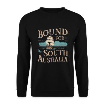 Sailors Sea Shanty Singing Ship Adventures - Unisex Sweatshirt - black - Front - Alina (178cm) & Michal (187cm)