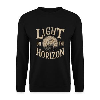 Sailors Sea Shanty Singing Ship Adventures - Unisex Sweatshirt - black - Front - Alina (178cm) & Michal (187cm)