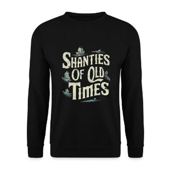 Sailors Sea Shanty Singing Ship Adventures - Unisex Pullover - Schwarz - Vorne - Alina (178cm) & Michal (187cm)