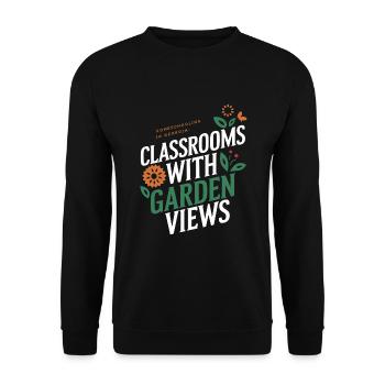 Georgia Homeschool Mom Life in Peach State - Unisex Sweatshirt - black - Front - Alina (178cm) & Michal (187cm)