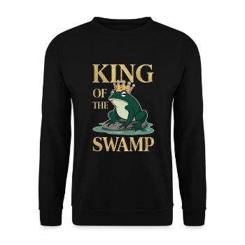 Chasseur de grenouilles amphibiens, piégeage de grenouilles - Sweat-shirt Unisexe - noir - Devant - Alina (178cm) & Michal (187cm)