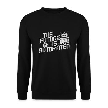 monde fascinant de la robotique et de l’artificiel - Sweat-shirt Unisexe - noir - Devant - Alina (178cm) & Michal (187cm)