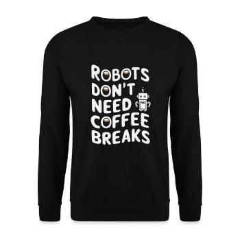 monde fascinant de la robotique et de l’artificiel - Sweat-shirt Unisexe - noir - Devant - Alina (178cm) & Michal (187cm)