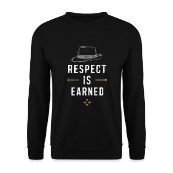 Mafia Lifestyle Crime Mobster Gangster Style - Unisex Pullover - Schwarz - Vorne - Alina (178cm) & Michal (187cm)