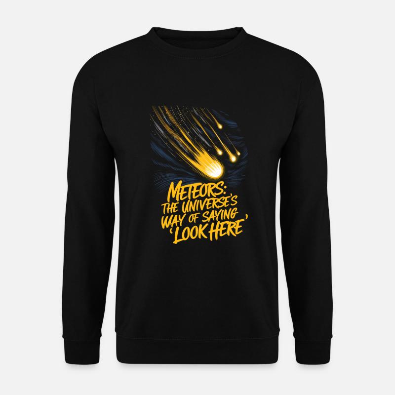 Stargazing And Meteor Shower Enthusiast - Unisex Pullover - Schwarz