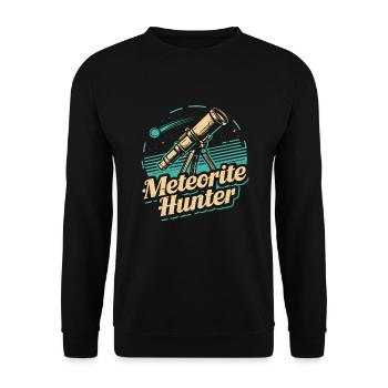 Stargazing And Meteor Shower Enthusiast - Unisex Sweatshirt - black - Front - Alina (178cm) & Michal (187cm)