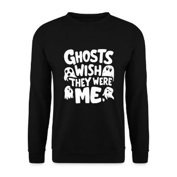 Ghost Bait Halloween Parapsychology Paranormal - Unisex Sweatshirt - black - Front - Alina (178cm) & Michal (187cm)