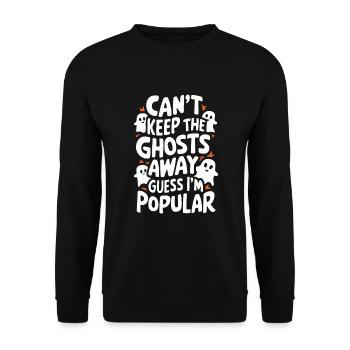 Ghost Bait Halloween Parapsychology Paranormal - Unisex Sweatshirt - black - Front - Alina (178cm) & Michal (187cm)