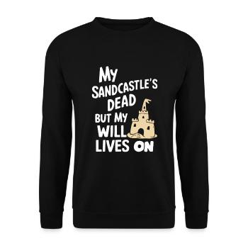 Sculpteurs de sable professionnels sur la plage du - Sweat-shirt Unisexe - noir - Devant - Alina (178cm) & Michal (187cm)