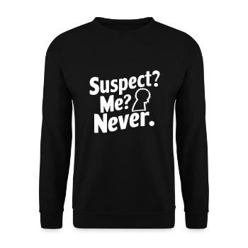 Murder Mystery Dinner Outfit, Party, Crime Scene - Unisex Sweatshirt - black - Front - Alina (178cm) & Michal (187cm)