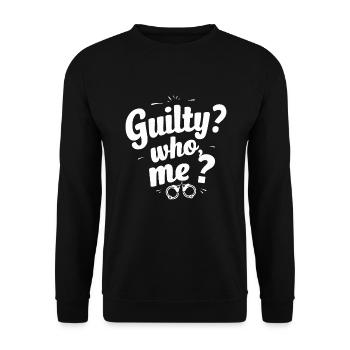 Murder Mystery Dinner Outfit, Party, Crime Scene - Unisex Sweatshirt - black - Front - Alina (178cm) & Michal (187cm)