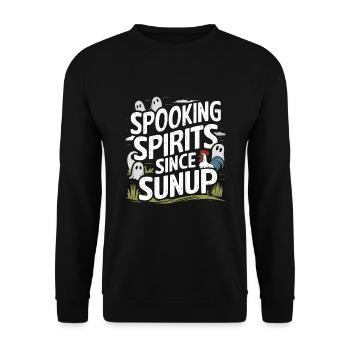 Ghost Bait Halloween Parapsychology Paranormal - Unisex Sweatshirt - black - Front - Alina (178cm) & Michal (187cm)