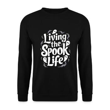 Ghost Bait Halloween Parapsychology Paranormal - Unisex Sweatshirt - black - Front - Alina (178cm) & Michal (187cm)