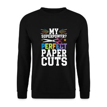 Cardmaker Scrapbooking Card Making Sets For - Unisex Sweatshirt - black - Front - Alina (178cm) & Michal (187cm)