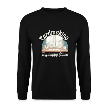 Cardmaker Scrapbooking Card Making Sets For - Unisex Sweatshirt - black - Front - Alina (178cm) & Michal (187cm)