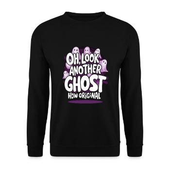 Ghost Bait Halloween Parapsychology Paranormal - Unisex Sweatshirt - black - Front - Alina (178cm) & Michal (187cm)