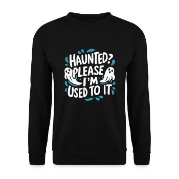 Ghost Bait Halloween Parapsychology Paranormal - Unisex Sweatshirt - black - Front - Alina (178cm) & Michal (187cm)