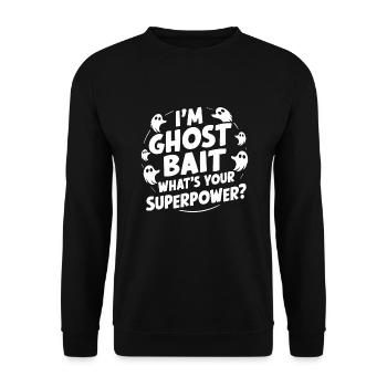 Ghost Bait Halloween Parapsychology Paranormal - Unisex Sweatshirt - black - Front - Alina (178cm) & Michal (187cm)