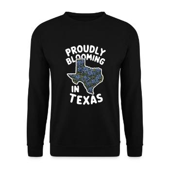 Texas Wildflowers Season Fields Flowers Texas - Unisex Sweatshirt - black - Front - Alina (178cm) & Michal (187cm)