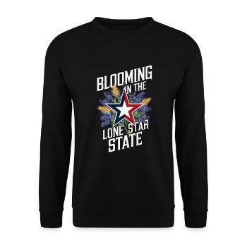 Texas Wildflowers Season Fields Flowers Texas - Unisex Sweatshirt - black - Front - Alina (178cm) & Michal (187cm)