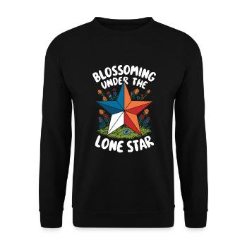 Texas Fleurs sauvages Saison Champs Fleurs Texas - Sweat-shirt Unisexe - noir - Devant - Alina (178cm) & Michal (187cm)
