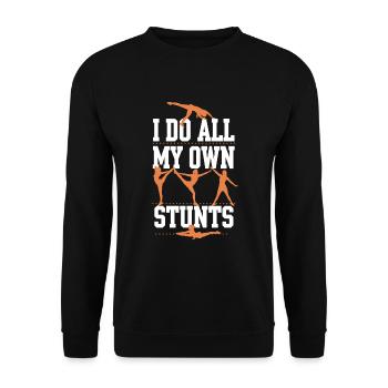 Cheerleading and Stunt Team Training for Spirit - Unisex Sweatshirt - black - Front - Alina (178cm) & Michal (187cm)