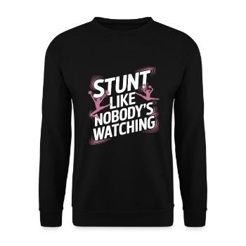 Cheerleading and Stunt Team Training for Spirit - Unisex Sweatshirt - black - Front - Alina (178cm) & Michal (187cm)