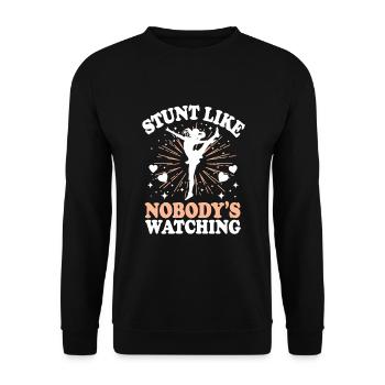 Cheerleading and Stunt Team Training for Spirit - Unisex Sweatshirt - black - Front - Alina (178cm) & Michal (187cm)