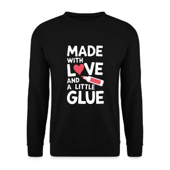 Cardmaker Scrapbooking Card Making Kits For - Unisex Sweatshirt - black - Front - Alina (178cm) & Michal (187cm)