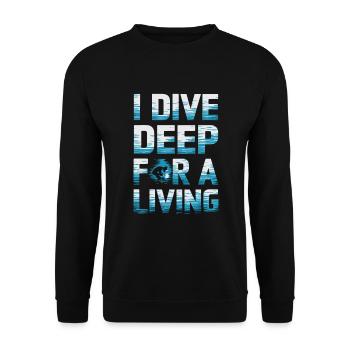 Unterwasser Schweißen Marine Taucher Berufe - Unisex Pullover - Schwarz - Vorne - Alina (178cm) & Michal (187cm)