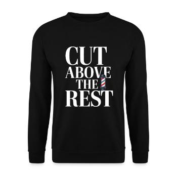 Barber Shop Vibes and Classic Haircuts for - Unisex Sweatshirt - black - Front - Alina (178cm) & Michal (187cm)