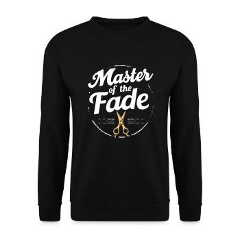 Barber Shop Vibes and Classic Haircuts for - Unisex Sweatshirt - black - Front - Alina (178cm) & Michal (187cm)